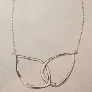 Interlocking Double Teardrop Necklace